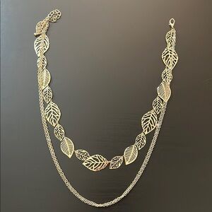 Express Gold Leaf Necklace